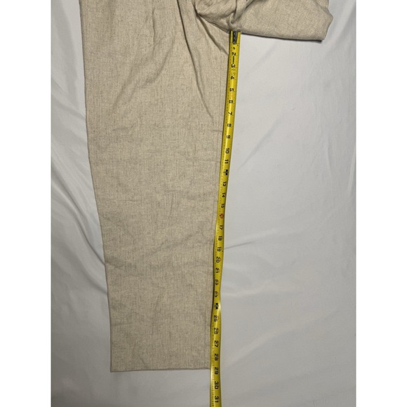 NWT Banana Republic Beige Herringbone Linen Cotton Seafarer Pants Women's Size 8 - Picture 7 of 8